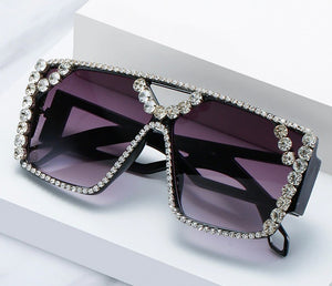The "Liberace" Oversized Bling Rim Sunglasses